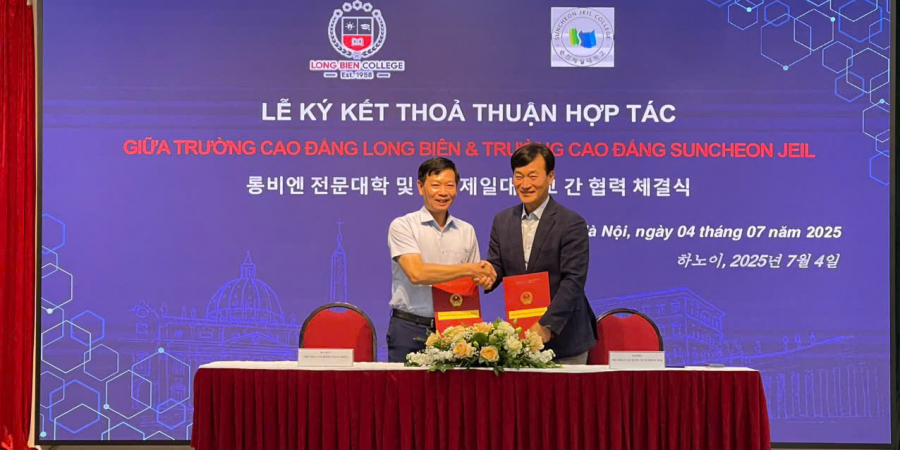 Cao đẳng Long Biên và Suncheon Jeil (Hàn Quốc) tăng cường hợp tác, mở rộng cơ hội việc làm toàn cầu cho sinh viên