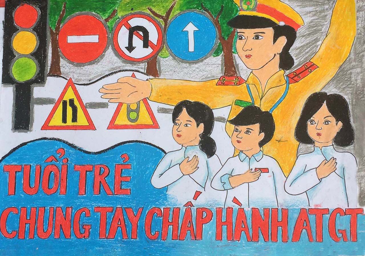 BÀI TUYÊN TRUYỀN AN TOÀN GIAO THÔNG CHO HỌC SINH KHI ĐẾN TRƯỜNG